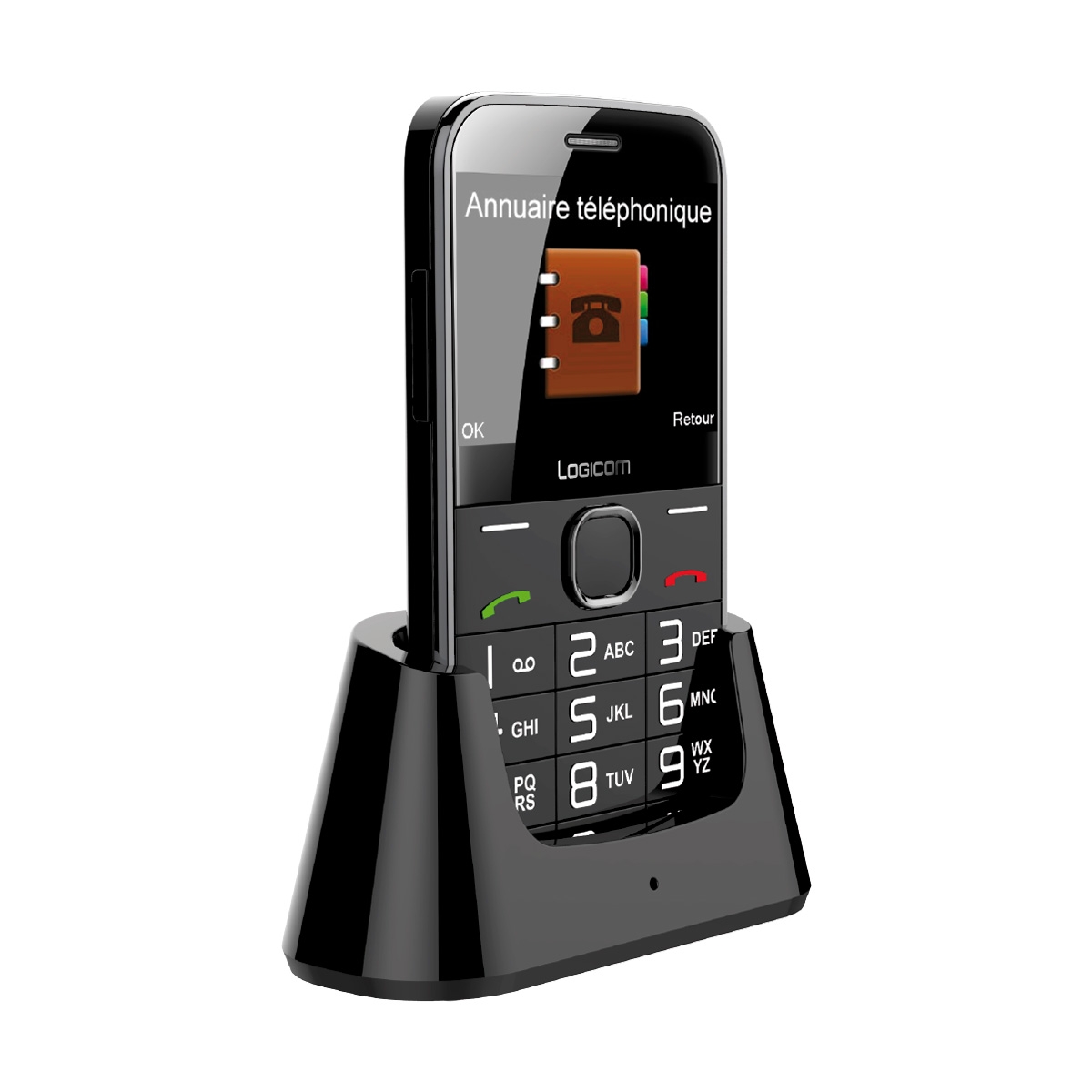 Téléphone Portable Logicom P199E noir